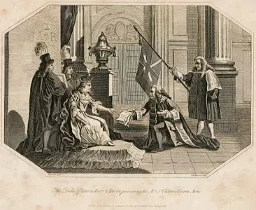 The Duke Of Queensbury & Dover Presenting The Act Of Union To Quenn Ann