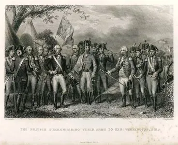 The British Surrendering Their Arms To Gen. Washington, 1781-Lincoln, Washington, De Lauzen, La Fayette, Cornwallis, O'Hara, Chewton
