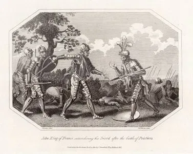 John King Of France Surrendering His Sword After The Battle Of Poictiers