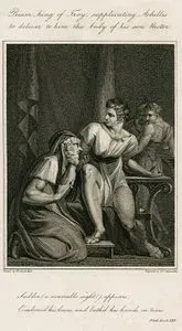 Priam, King Of Troy, Supplicating Achilles To Deliver To Him The Body Of His Son Hector