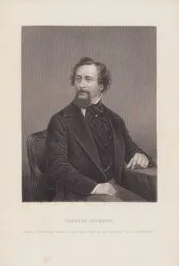 Charles Dickens From A Photograph Taken At The Time When He Was Writing "David Copperfield"