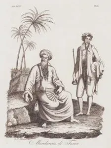 Mandarino di Turon, Asia Vol. IV. Tav.81. (Mandarin or Magistrate of Turon (Da Nang) Attended By His Pipe-Bearer)