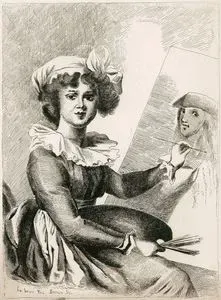Portrait of French Painter Elisabeth Vigee Lebrun