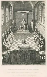 Hugh Lupus, Earl Of Chester, Sitting In His Parliament, With The Barons And Abbots Of That County Palatine