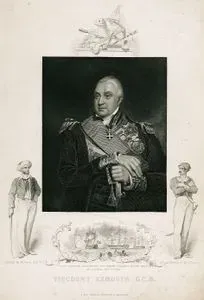 Viscount Exmouth, G.C.B.-Lord Exmouth Destroying The Pirate Vessels in the Mole Of Algiers, Aug. 27 1816