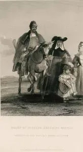 Group Of Figures Entering Madrid