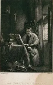 Don Quixote in His Study