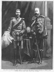 The Prince Of Wales And Prince George Of Wales In The German Uniforms