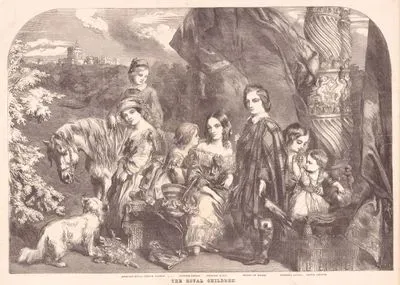 The Royal Children-Princess Royal-Prince Alfred-Princess Louisa-Princess Alice-Prince Of Wales-Princess Helena-Prince Arthur