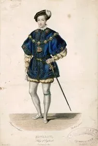 Edward VI., King Of England, Crowned 1547,  Born 1537, Died 1553