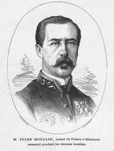 M.Jules Moullin, Consul de France A Salonique Assassine Pendant Les Derniers Troubles