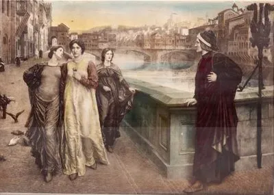 The Meeting Of Dante And Beatrice