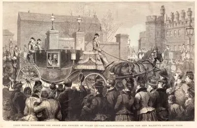 Their Royal Highness The Prince and Princess of Wales Leaving Marlborough House for Her Majesty's Drawing Room