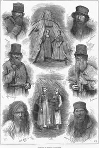 Sketches Of Russian Characters-Beggar, Charcoal Burner, The Ice Cave, Merchant, Farmer, Old Religionist, Village Girls, Pilgrim to Kieff