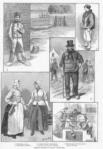 Rambling Sketches in Holland, Dutch Folk- 1.A Quiet Sunday At Broek 2.A Small Ship Boy At Zandvoort 3.Old Lighthouse Keeper At Katwijk An Zee 4.Chat Between Farmers' Wives in Hillegom 5.Sunday Card Party in The Oude Zijdsvoor Burgwal, Amsterdam