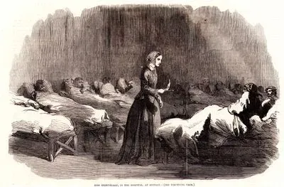 Miss Nightingale, in The Hospital At Scutari