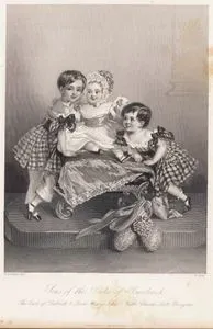 Sons Of The Duke Buccleuch, The Earl Of Dalkeith & Lords Henry John & Walter Charles, Scott Douglas