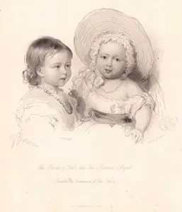 The Prince Of Wales And The Princess Royal, Painted By Command Of The Queen