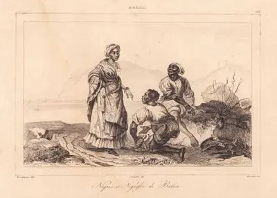 Bresil, Negres et Negresse de Bahia (Negroes in Bahia)