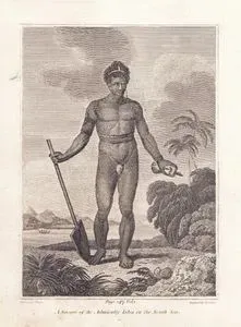 A Savage Of The Admiralty isles in The South Sea