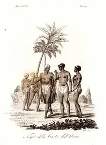 Negri Della Costa Dell'Avorio, Africa Vol.III. Tav.29. (Natives Of ivory Coast)