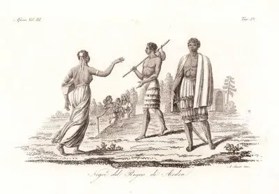 Negri Del Regno Di Ardra, Africa Vol.III. Tav.37. (Natives Of The Kingdom Of Ardra(Allada))