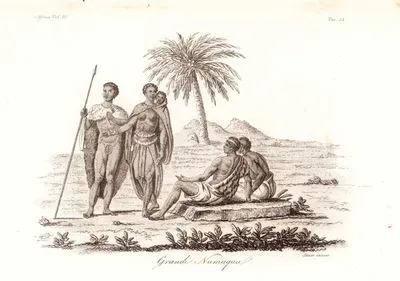 Grandi Namagua, Africa Vol.IV. Tav.58. (Nobles OfTthe Nama (Namaqua) People)