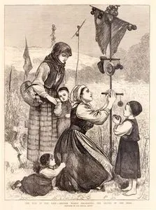 The War in The East-Servian Women Decorating The Graves Of The Dead