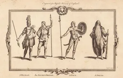 A Roman, An Ancient Briton, A Pict, A Druid