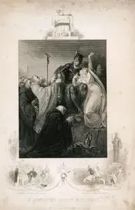 St.Augustine Before Ethelbert-Paulinus Before King Edwin-Coifi Desecrates The Temples