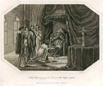 King John Resigning His Crown To The Popes Legate