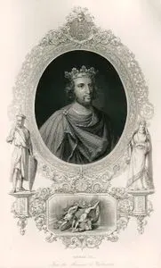 Henry III. From The Monument At Westminster-The Murder Of Henry D'Almaine By His Cousins Simon & Guy De Montfort
