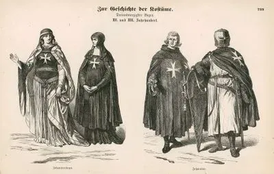 Twelfth and Thirteenth Centuries (XII. und XIII. Jahrhundert)-Order of St. John of Jerusalem (Hospitallers), Females (Johanniterinnen)-Order of St. john of Jerusalem (Hospitallers), Males (Johanniter)