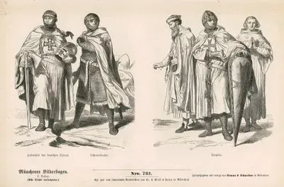 Twelfth and Thirteenth Centuries (XII. und XIII. Jahrhundert)- Master (Schwertbruder) and Knight of the Teutonic Order ( Hofmeister des deutchen Ordens)- Templars-Knights (Templer)