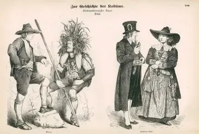 Tyrolean Folk Dress (Tirol)(19.Century)-Meran (Merano) ( Merau)- Grodner Valley (Grodner Thal)