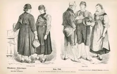 Tyrolean Folk Dress (Tirol)(19.Century)- Teffereggen Valley (Teffereggen Thal)- Puster Valley (Puster Thal)