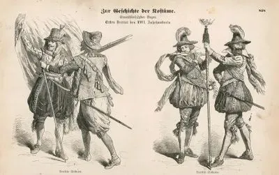 First Third of the Seventeenth Century (Erstes Drittel des XVII Jahrhunderts)- German Soldiers (Deutsche Soldaten)