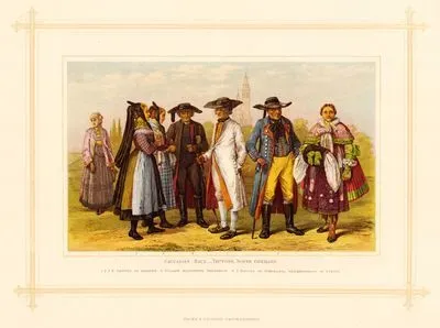Caucasian Race-Teutons, North Germans 1.2.3.4.Natives Of Hanover 5.Village Magistrate 6.7. Natives Of Pomerania. Neighbourhood Of Pyritz