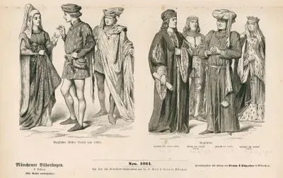 15. Century (XV. Jahrhundert) - England (Englander)- England (1st Third of 15.Century) (Englander (Erstes Drittel von 1400))- Henry VII. of England (1456-1509) (Heinrich VII (1456-1509)), Duke of Suffolk (1470) (Herzog von Suffolk, 1470), Henry VI (1471) (Heinrich VI, 1471) and Duchess of Suffolk (1470) (Herzogin von Suffolk, 1470)