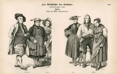 End Of 18.Century (Ende des XVIII. Jahrhunderts), Switzerland (Schweiz)- Solothurn and Lucerne- Zug and Schwyz