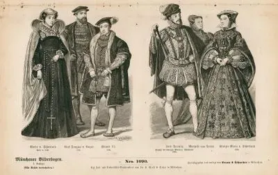 16.Century (XVI. Jahrhunderts), England (Englander)- Mary of Scotland (late 16th Century), Earl Douglas of Angus (1570), Edward VI (1550); Lord Darnley Husband of Queen Mary of Scotland (1566), Marchioness of Dorset  and Queen Mary of Scotland