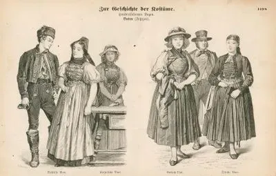 19.Century (XIX. Jahrhundert), Grand Duchy of Baden, Germany(Deutchland)- Western Baar(Westliche Baar) and Catholic Baar(Katholiche Baar)- Guttach Valley and East Baar (Ostliche Baar)