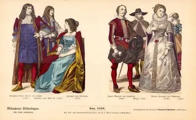 17.Century (XVII. Jahrhundert), England (Englander)-Slingsby Bethel Sheriff of London (1680), Cavalier of Charles II (Kavalier Unter Carl II) (1680), Duchess of Cleveland (Herzogin Von Cleveland) (1675)- James Marquess of Hamilton (1620), Townsman (Bürger) (1645), Frances Duchess of Richmond (Francis Herzogin Von Richmond) (1620)