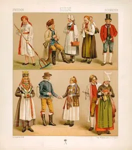The Swedish Traditional and National Costume