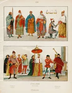 Costumes Of Follower and The Doge in Venice