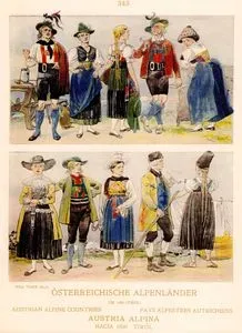 Austrian Alpine Countries(Tirol Region) (1800's)