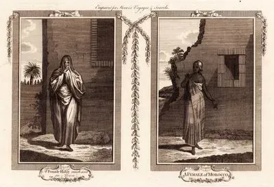 A Female Habit Much Used In Africa-A Female Of Morocco