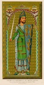 Costume Of A Nobleman of The Twelfth Century From An Enamelled Tablet, Formerly in The Cathedral of Mans