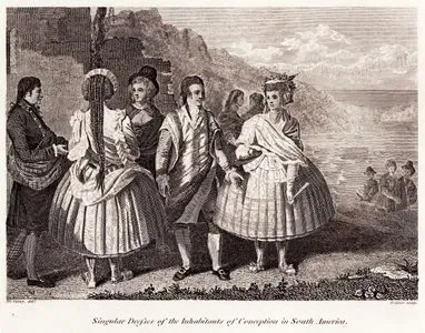 Singular Dresses Of The Inhabitants Of Conception In South America
