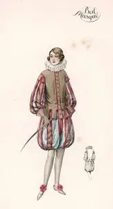 Page Hollandais du XVII. Siecle-Bal Masque